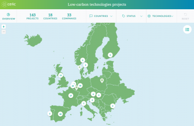 Cefic lança mapa interativo com investimentos e projetos da Indústria Química Europeia